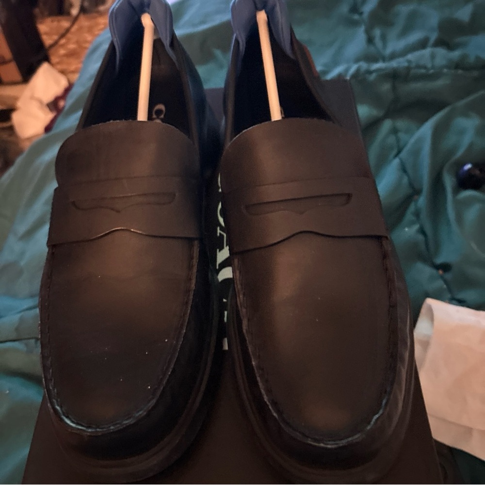 NIB Coach G5032 Black Leather Loafers, Size 9.5D - Picture 6 of 8